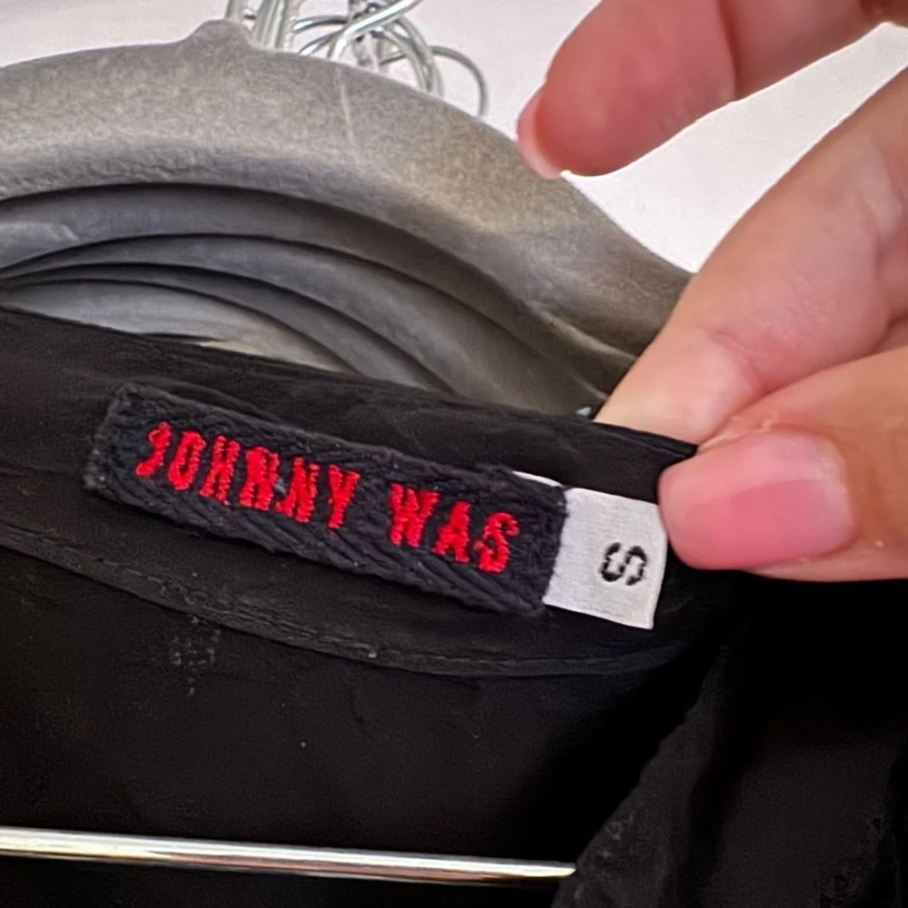 Johnny Was Black Mini Dress with Floral Embroidery - Picture 11 of 11